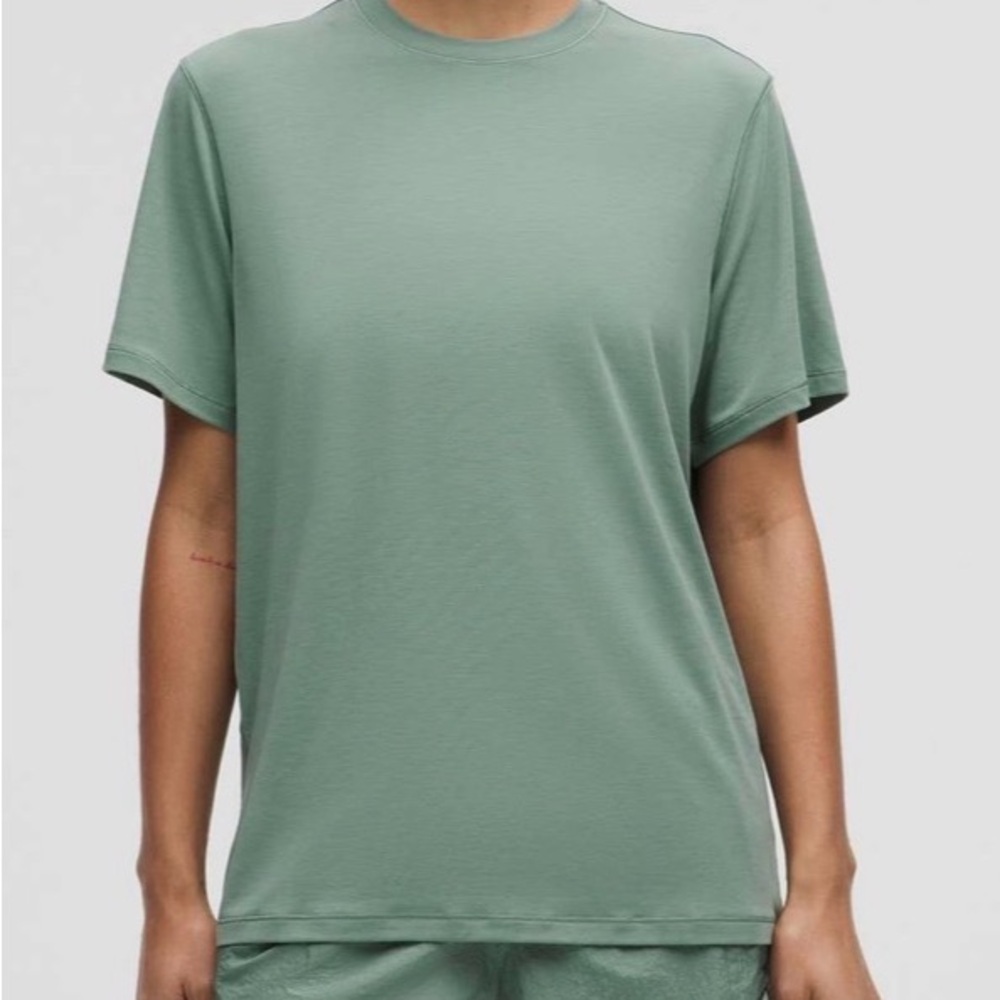 NWT Lululemon Jersey Training Short-Sleeve Shirt Crater Blue Size 6